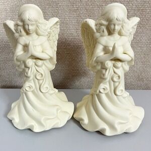 Angel Candle Holders Figurine Set Religious Decor Home Decoration‎